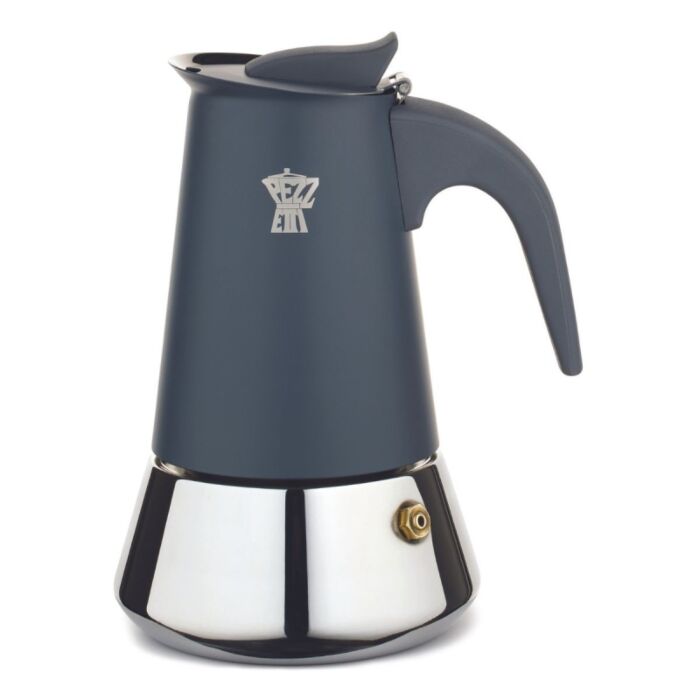 Pezzetti SteelExpress Induction Moka Pot Coffee Maker | 6 Cup