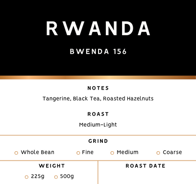 Rwanda Bwenda Washed Process | Single Origin Speciality Coffee