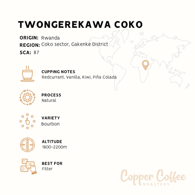 Rwanda Twongerekawa Natural Process | Single Origin Speciality Coffee