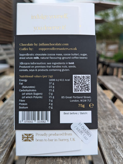 Copper Coffee Luxury Chocolate Bar